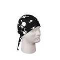 Black Skull & Bones Head Wrap